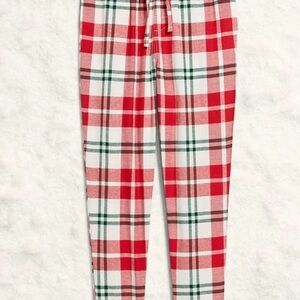 Old Navy Men’s Pajama Pants XL in a Red, Green& White Plaid NWT